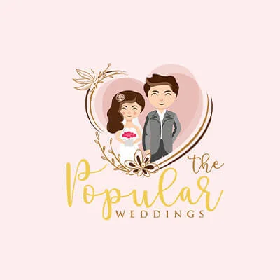 The Popular Weddings Logo Design