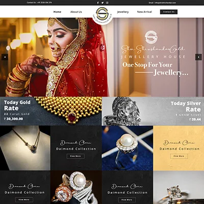 Shri Shivshankar Gold Website Design