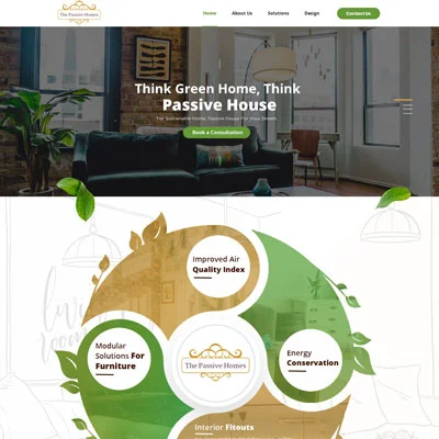 Passive Space Website Design