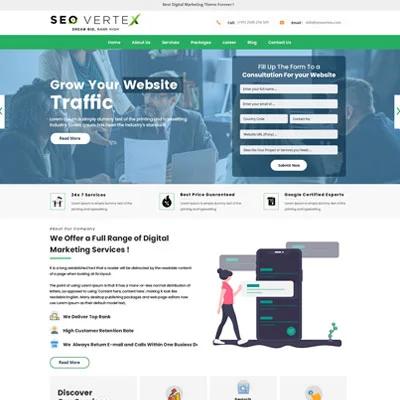 Seo Vertex Website Design