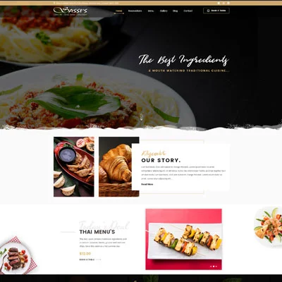 Sassis Website Design