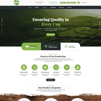 Goodmorning Tea Website Design