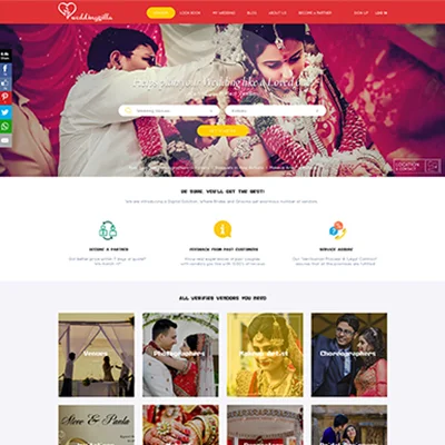 Weddingzzilla Website Design