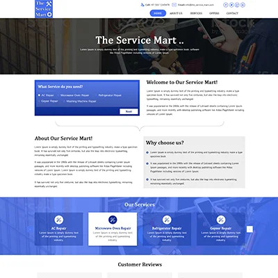 The Service Mart Website Design