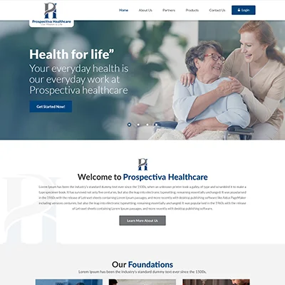 Propectiva Healthcare Website Design