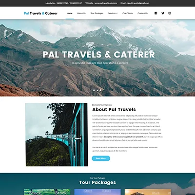 Pal Travels Website Design