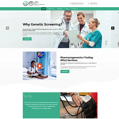 Genetic Screening Website Design