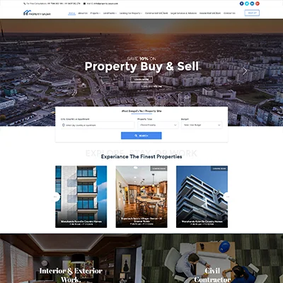 Property Bazar Website Design