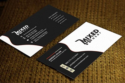 Mixed Bazar Business Card Design