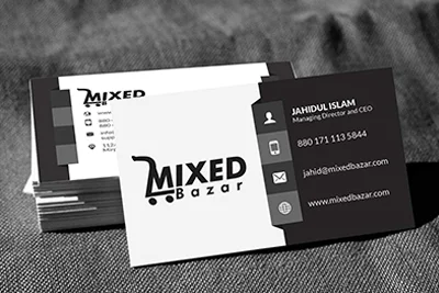 Mixed Bazar Business Card Design