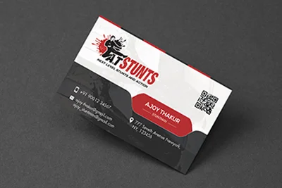 At Stunts Business Card Design