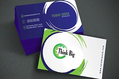 Think Big Business Card Design