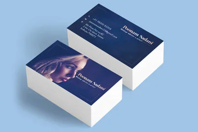 Poonam Sadani Business Card Design