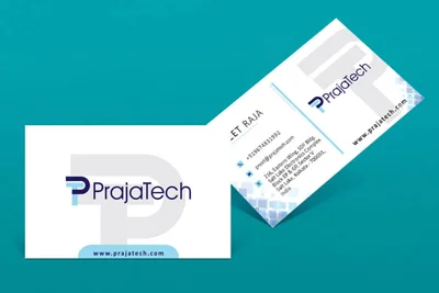 Prajatech Business Card Design