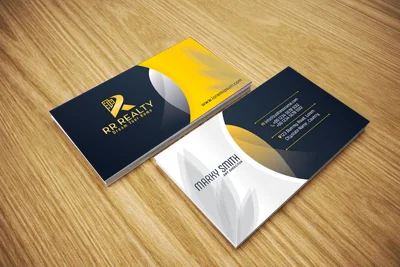 Pr Realty Business Card Design