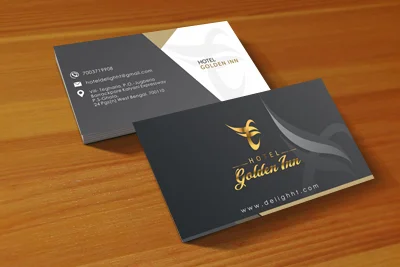 Golden Inn Business Card Design