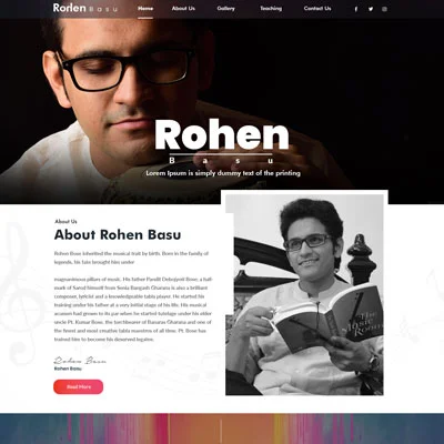 Rohan Basu Wordpress Design