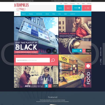 Acropolis Wordpress Design