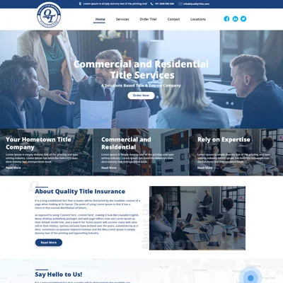 Quantity Title Insurence Outsource Web Development