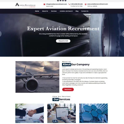 Aviation Recruitment Outsource Web Development