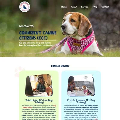 Dogtraining School Wordpress Design