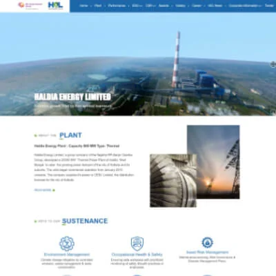 Haldia Website Design